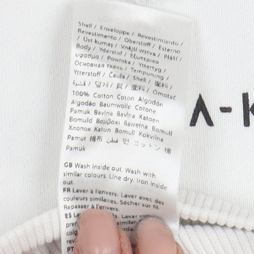 NA-KD Women's White Pullover Hoodie - Size M