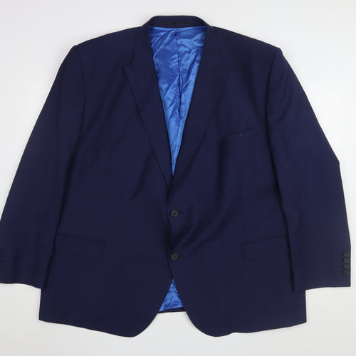 Santinelli Men's Blue Slim Suit Jacket 54S