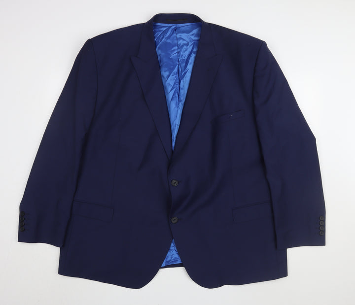 Santinelli Men's Blue Slim Suit Jacket 54S