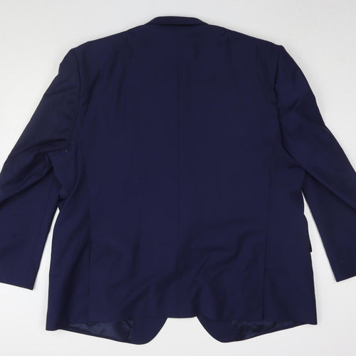 Santinelli Men's Blue Slim Suit Jacket 54S