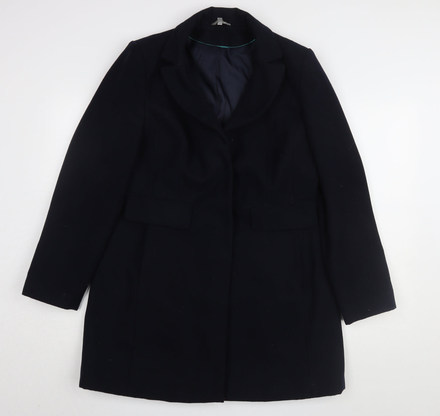 Marks and Spencer Women's Black Overcoat Size 14