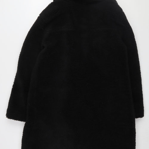 Quiz Women's Black Mid-Length Overcoat, Size 12