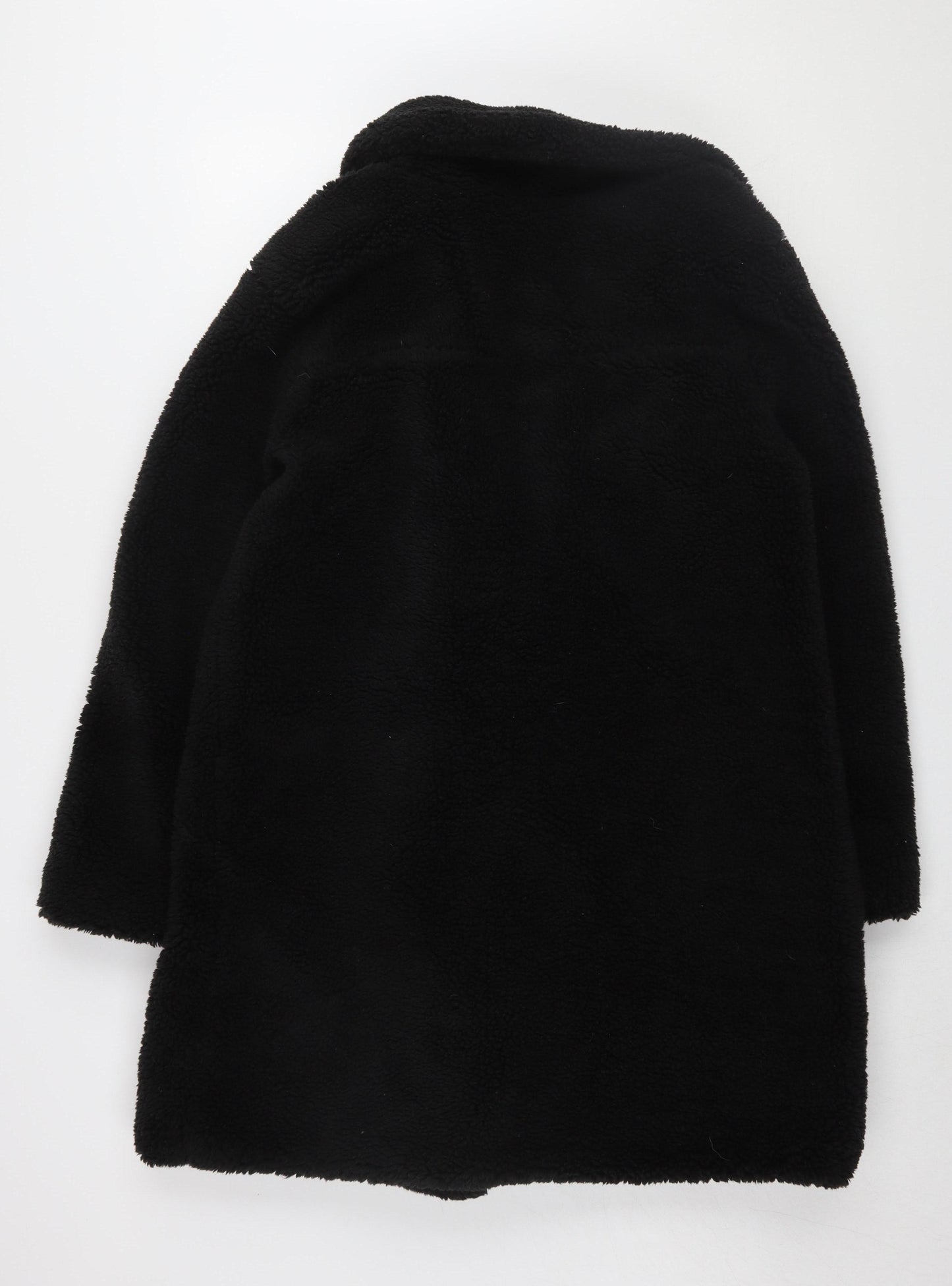 Quiz Women's Black Mid-Length Overcoat, Size 12