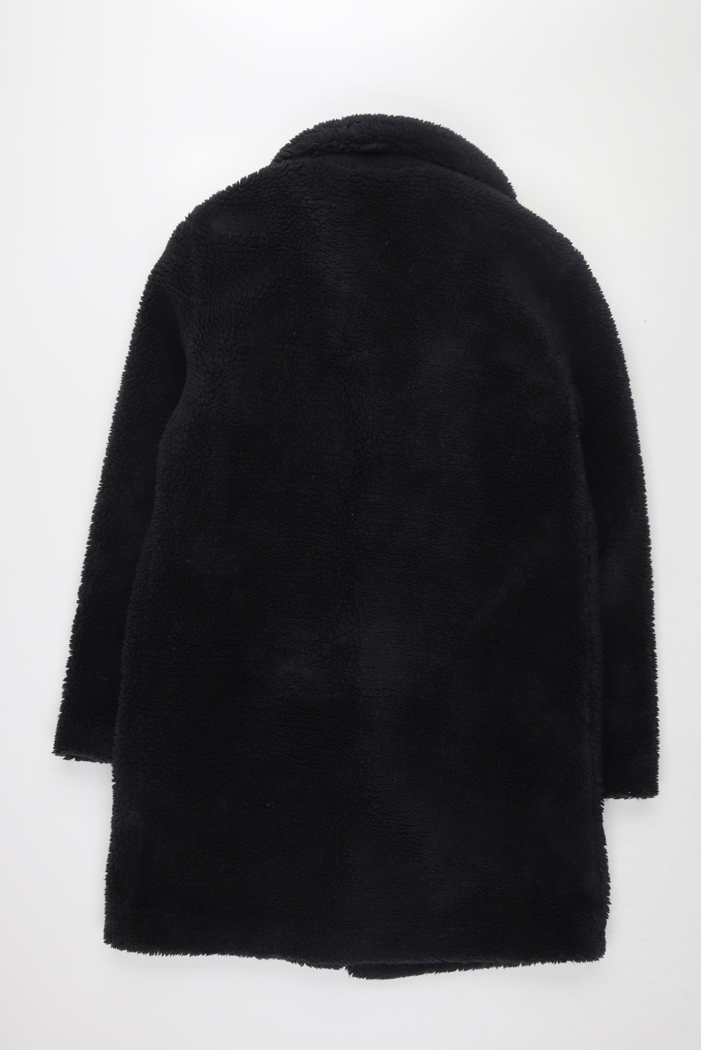 Dorothy Perkins Women's Black Faux Fur Overcoat Size 12