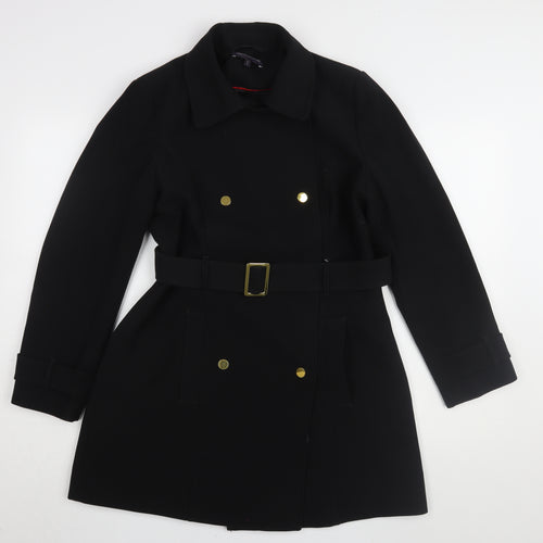 Marks and Spencer Black Trench Coat, Women, Size 12