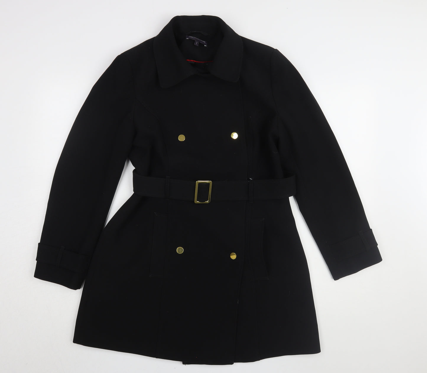 Marks and Spencer Black Trench Coat, Women, Size 12