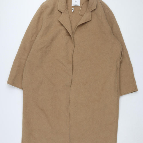 MNG Women's Beige Overcoat Long S