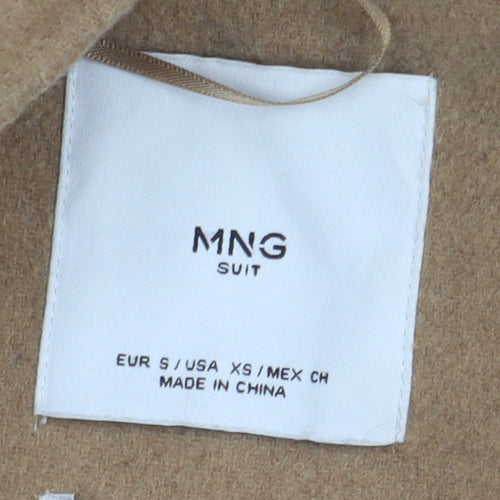 MNG Women's Beige Overcoat Long S