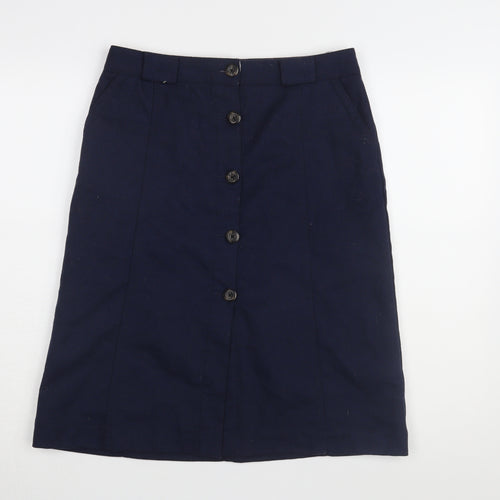 Gap Women's Blue Wool Blend Knee-Length Pencil Skirt
