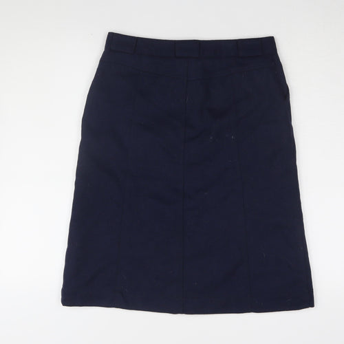 Gap Women's Blue Wool Blend Knee-Length Pencil Skirt