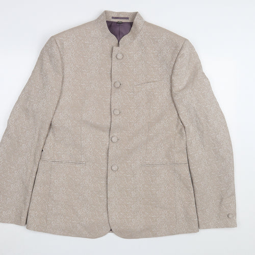 Marks & Spencer Beige Floral Suit Jacket L