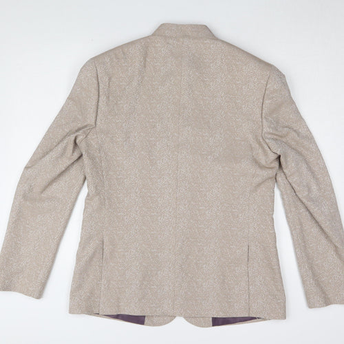 Marks & Spencer Beige Floral Suit Jacket L