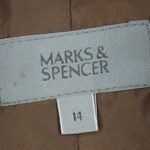 Marks and Spencer Women’s Brown Wool Jacket Size 14