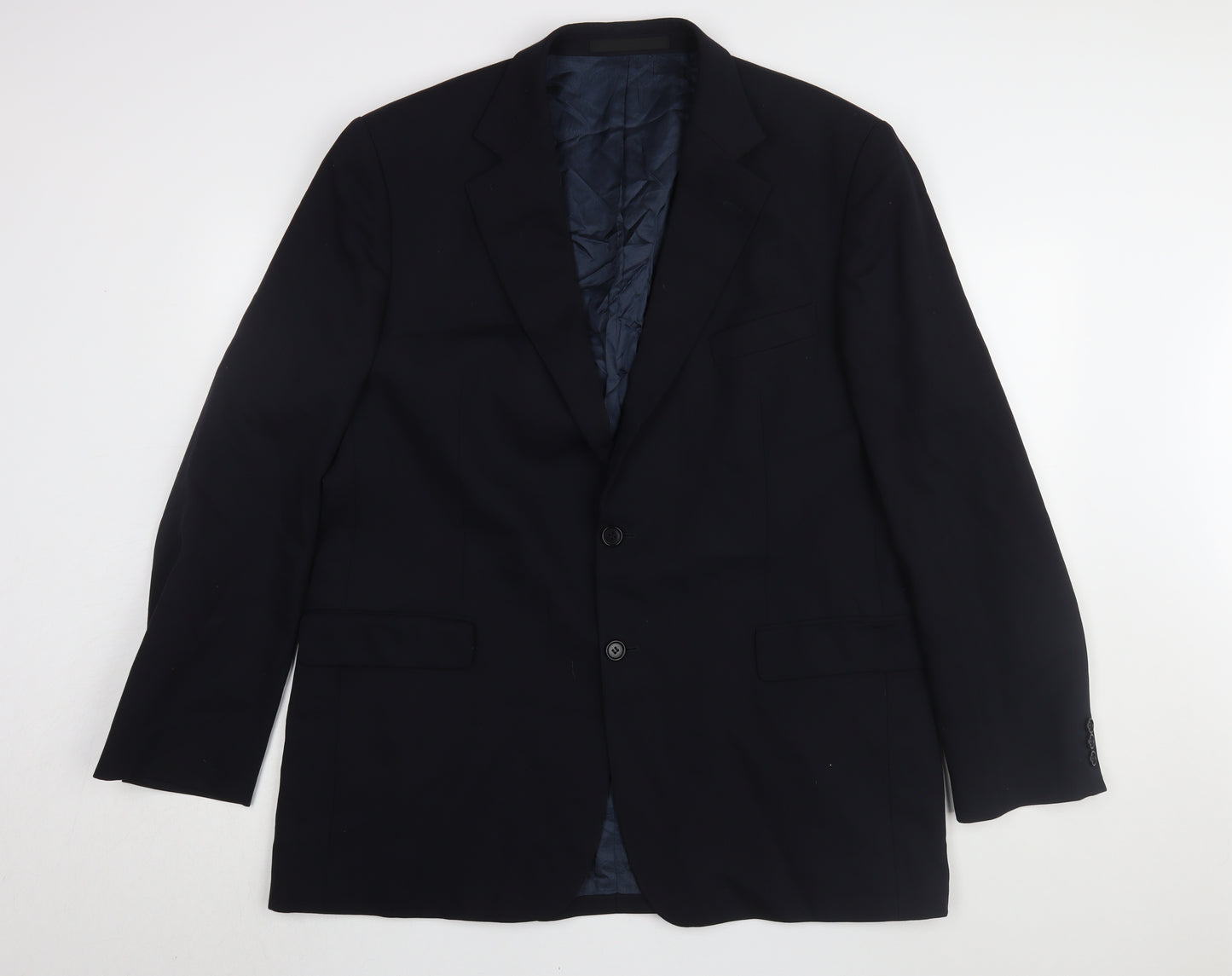 Marks and Spencer Men's Navy Wool Blazer 44L