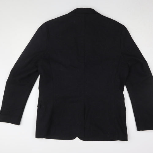 H&M Men's Black Blazer, 44R, Two-Button, Classic Style