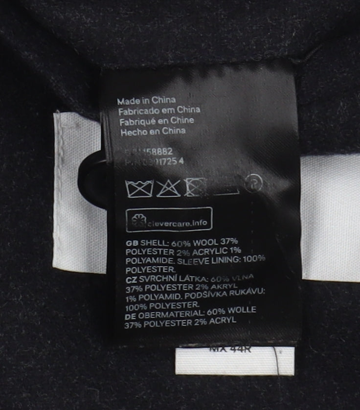 H&M Men's Black Blazer, 44R, Two-Button, Classic Style