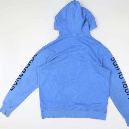 PrettyLittleThing Women's Blue Pullover Hoodie Size S