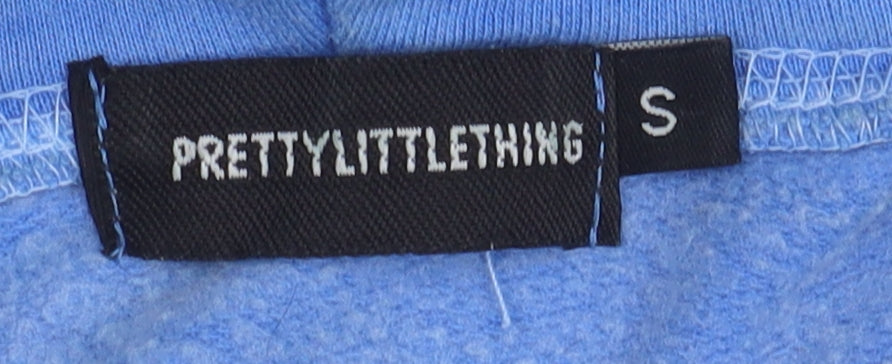 PrettyLittleThing Women's Blue Pullover Hoodie Size S