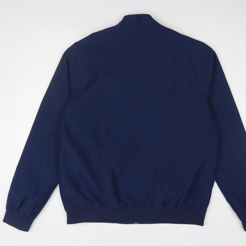 TT Fashion Men's Blue Bomber Jacket, L, Casual Style