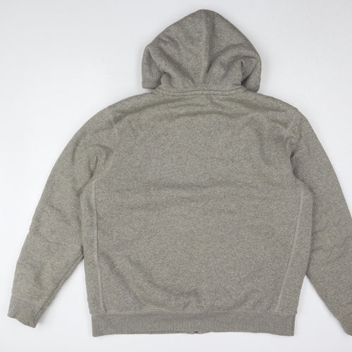 Marks and Spencer Men's Grey Fleece Full Zip Hoodie XL