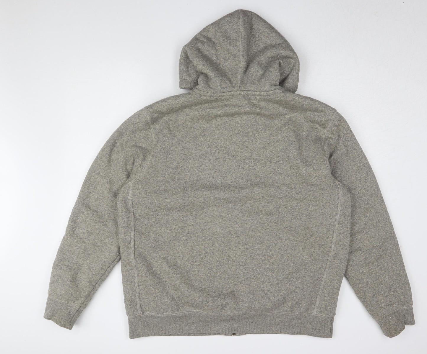 Marks and Spencer Men's Grey Fleece Full Zip Hoodie XL