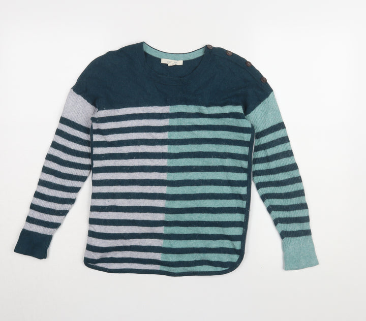 White Stuff Women's Multicoloured Striped Pullover, Size 8