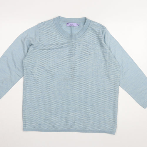 Honor Millburn Women's Blue Jumper, Size 14, Crew Neck