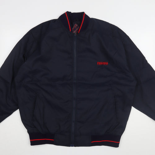 FERODO Men's Blue Bomber Jacket Size L - Casual Style
