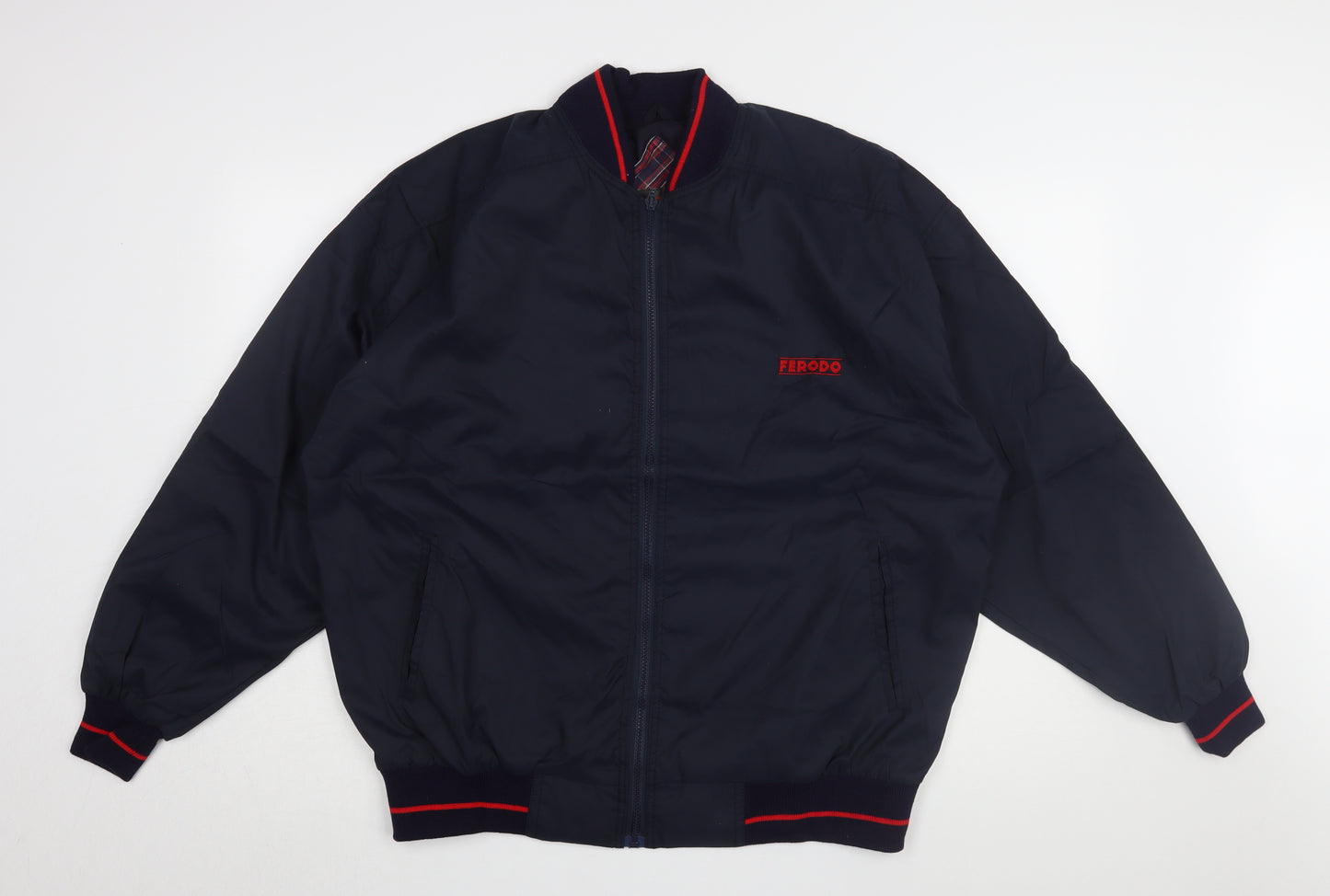 FERODO Men's Blue Bomber Jacket Size L - Casual Style