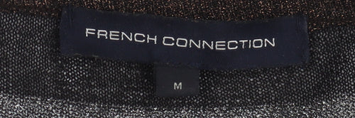 French Connection Women's Brown M Striped Pullover Jumper