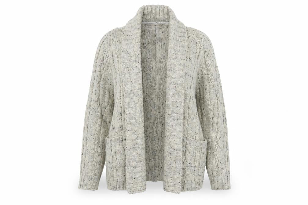 Maine New England Women's Grey Cardigan Size 16