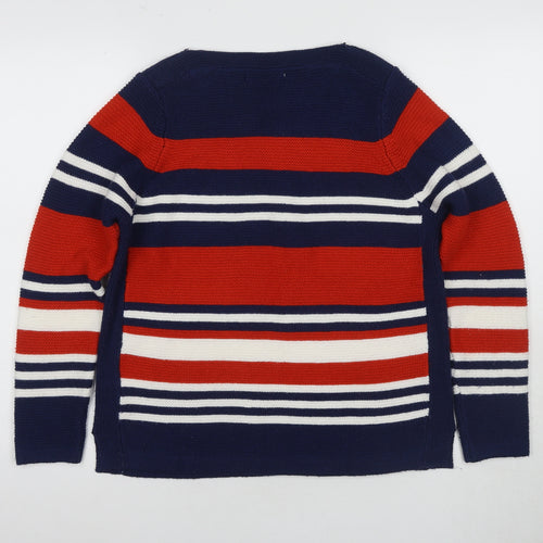 Isle Women's Multicoloured Striped Pullover Jumper 10-12