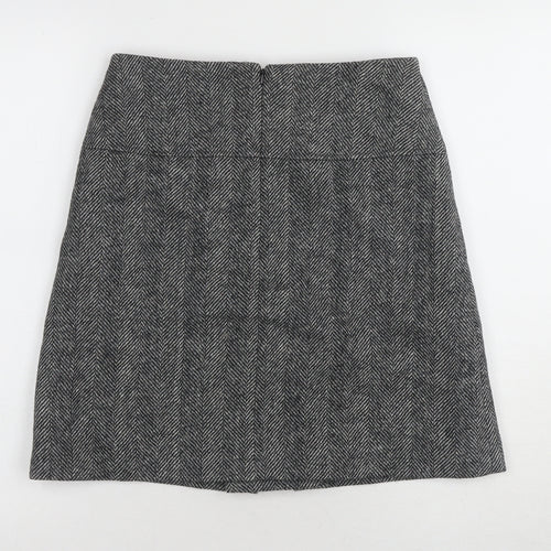 Hobbs Women's Black Herringbone Pencil Skirt