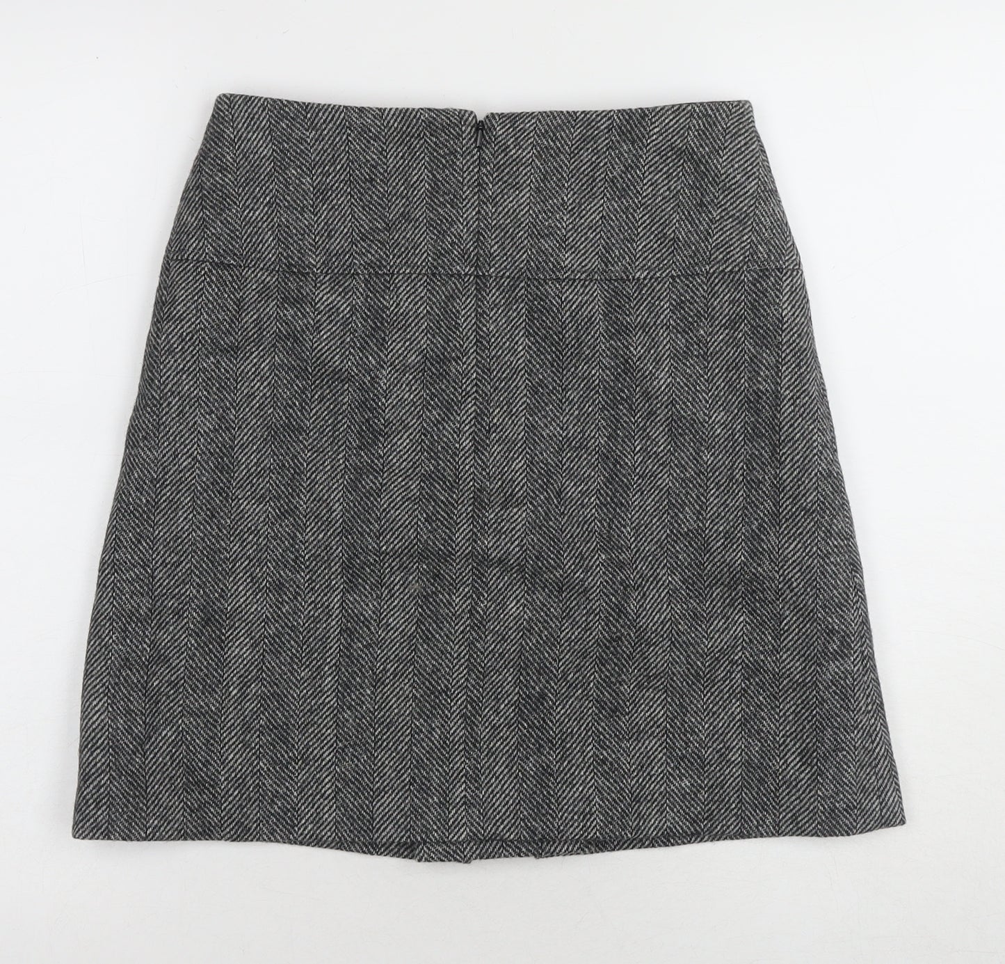 Hobbs Women's Black Herringbone Pencil Skirt