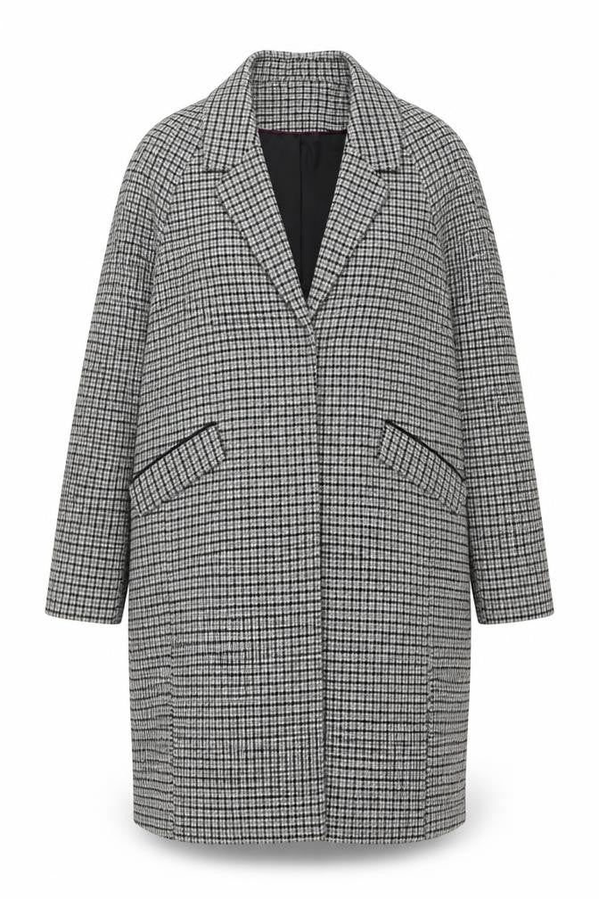 Nine Savannah Miller Grey Tweed Blazer Women Size 18