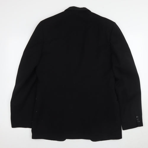 Maenson Men's Black Wool Tuxedo Blazer Size 40L