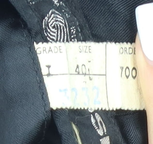 Maenson Men's Black Wool Tuxedo Blazer Size 40L