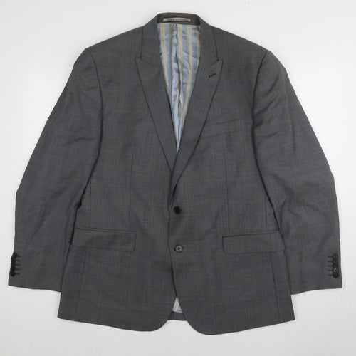 ALEXANDRE SAVILE ROW Men's Grey Blazer 44R Wool