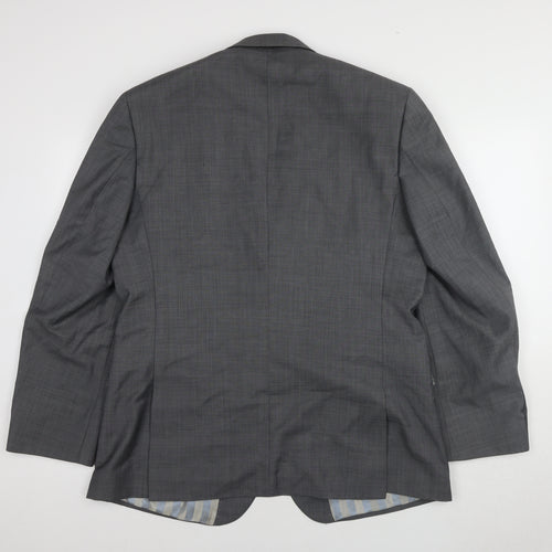 ALEXANDRE SAVILE ROW Men's Grey Blazer 44R Wool