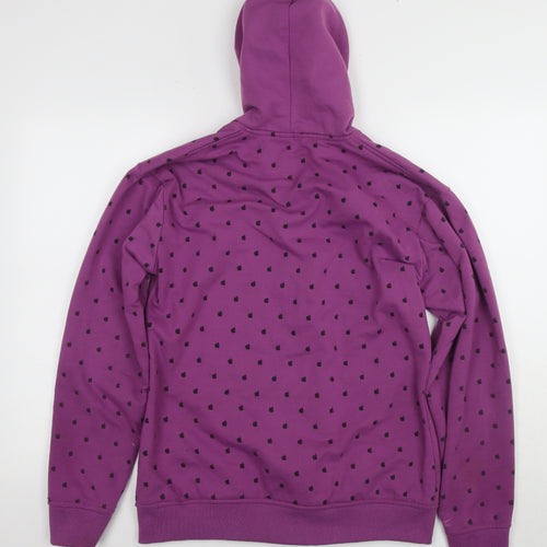 Sonu Collection Women's XL Purple Polka Dot Full Zip Hoodie