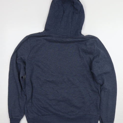 Superman Men's Blue Pullover Hoodie, L, Logo Style