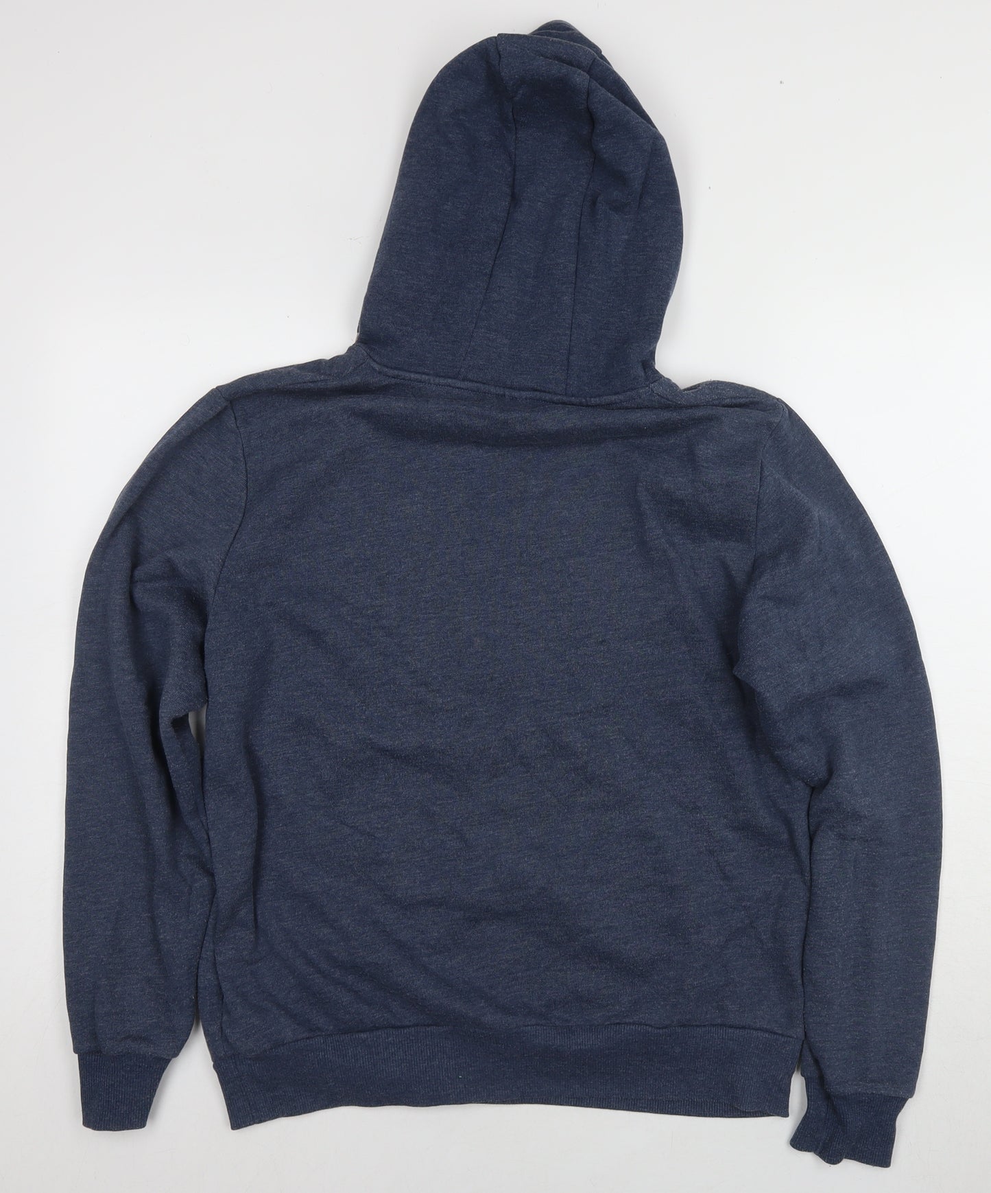 Superman Men's Blue Pullover Hoodie, L, Logo Style