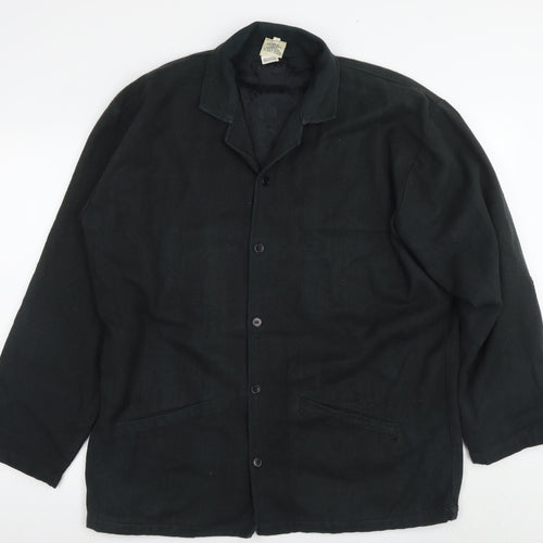 Terra Firma Men's Black Cotton Jacket - Size L