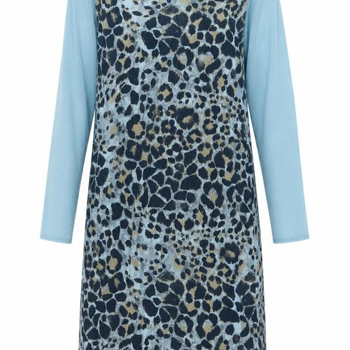 Post Card Women's Blue Animal Print Dress Size 2