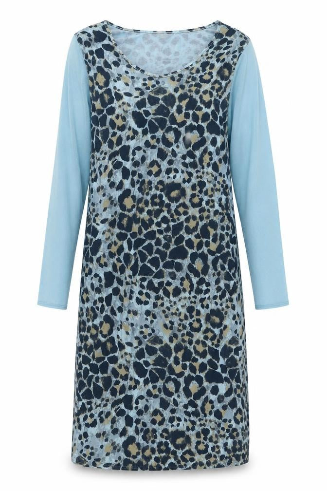 Post Card Women's Blue Animal Print Dress Size 2