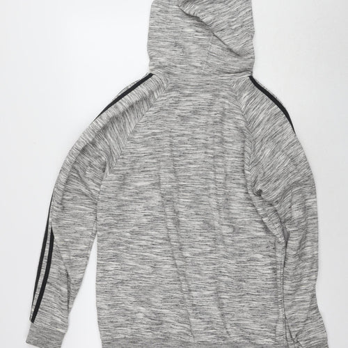 Adidas Men's Grey Full Zip Hoodie, Regular M