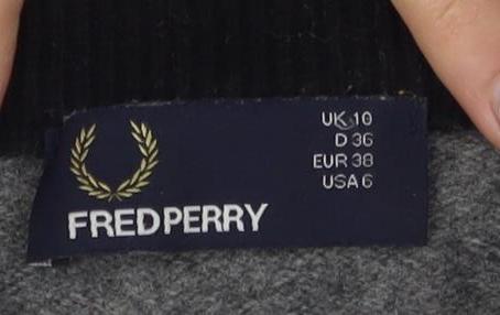 Fred Perry Women's Multicoloured Plaid Jumper Size 10