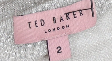 Ted Baker Women's Beige Long Sleeve Dress - Size S