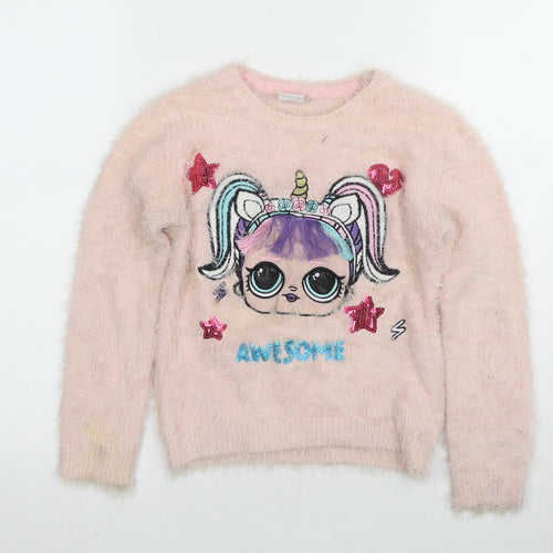 LOL Surprise Girls Pink Unicorn Jumper, 9-10 Years