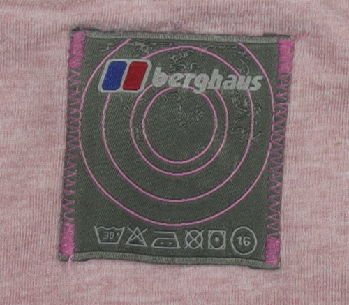 Berghaus Womens Pink T-Shirt Size 16 Casual Crew Neck